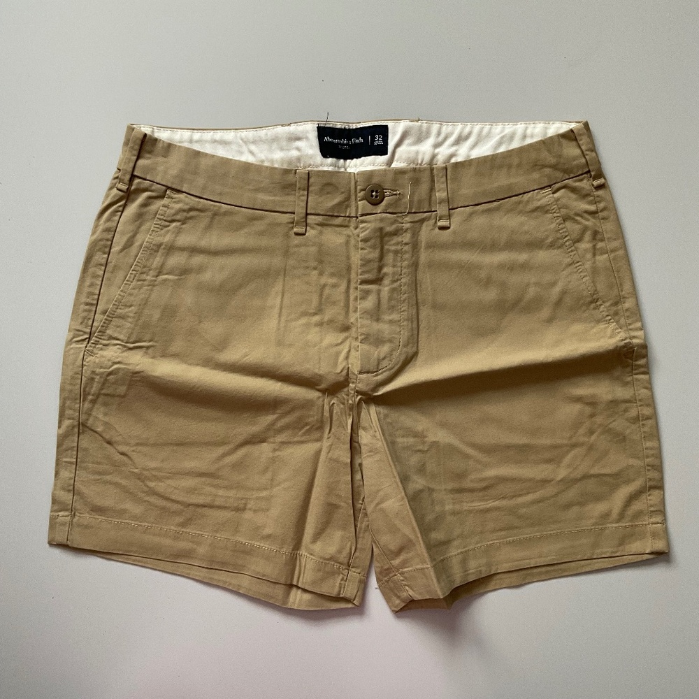 Abercrombie & Fitch Stretch Tan Khaki Size 32 Men's Shorts